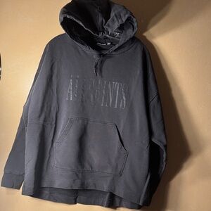 All Saints Charcoal Gray Hoodie for Men